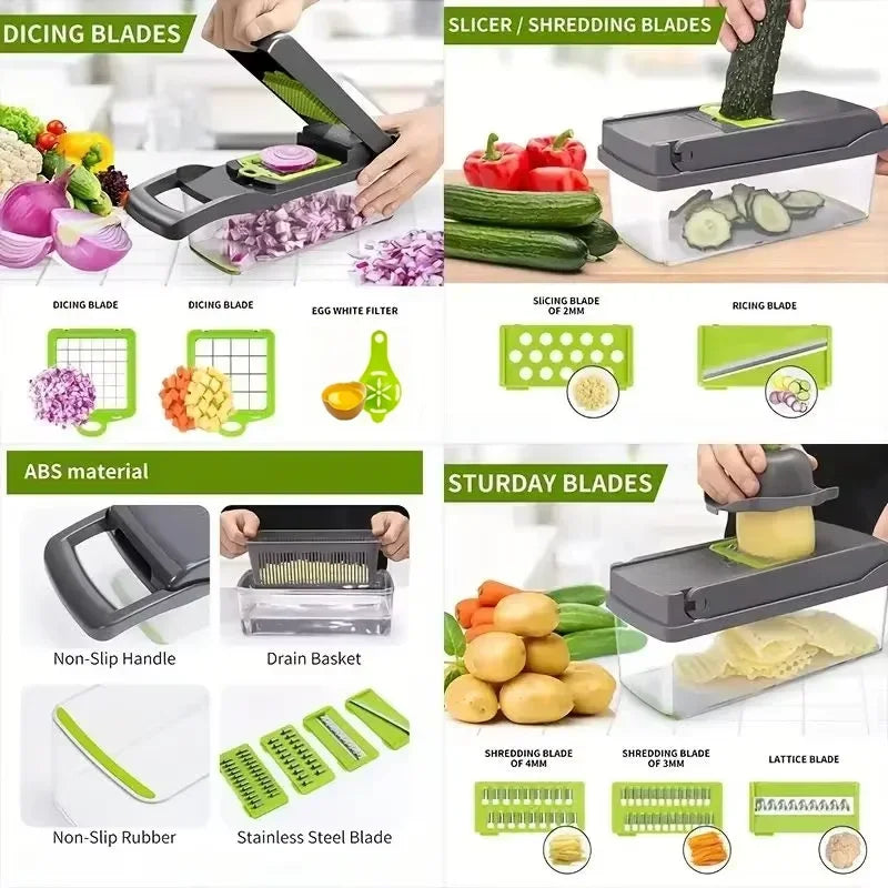 Food Chopper/ Vegetable Cutter 5-in-1
