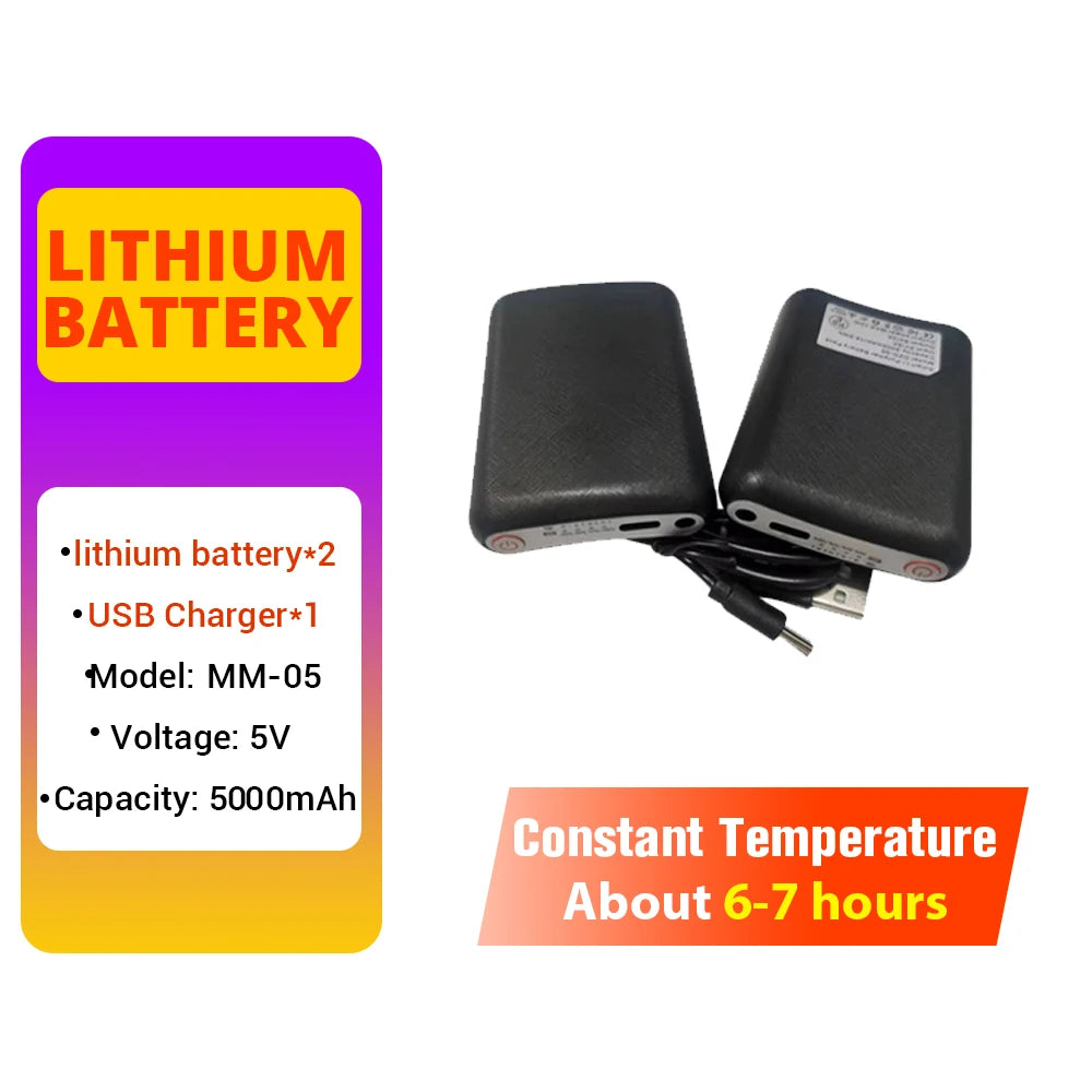 Winter Motorcycle Heated Gloves Heated Gloves Eletric Thermal Heat Gloves Warm Waterproof Rechargeable Heating Thermal Gloves