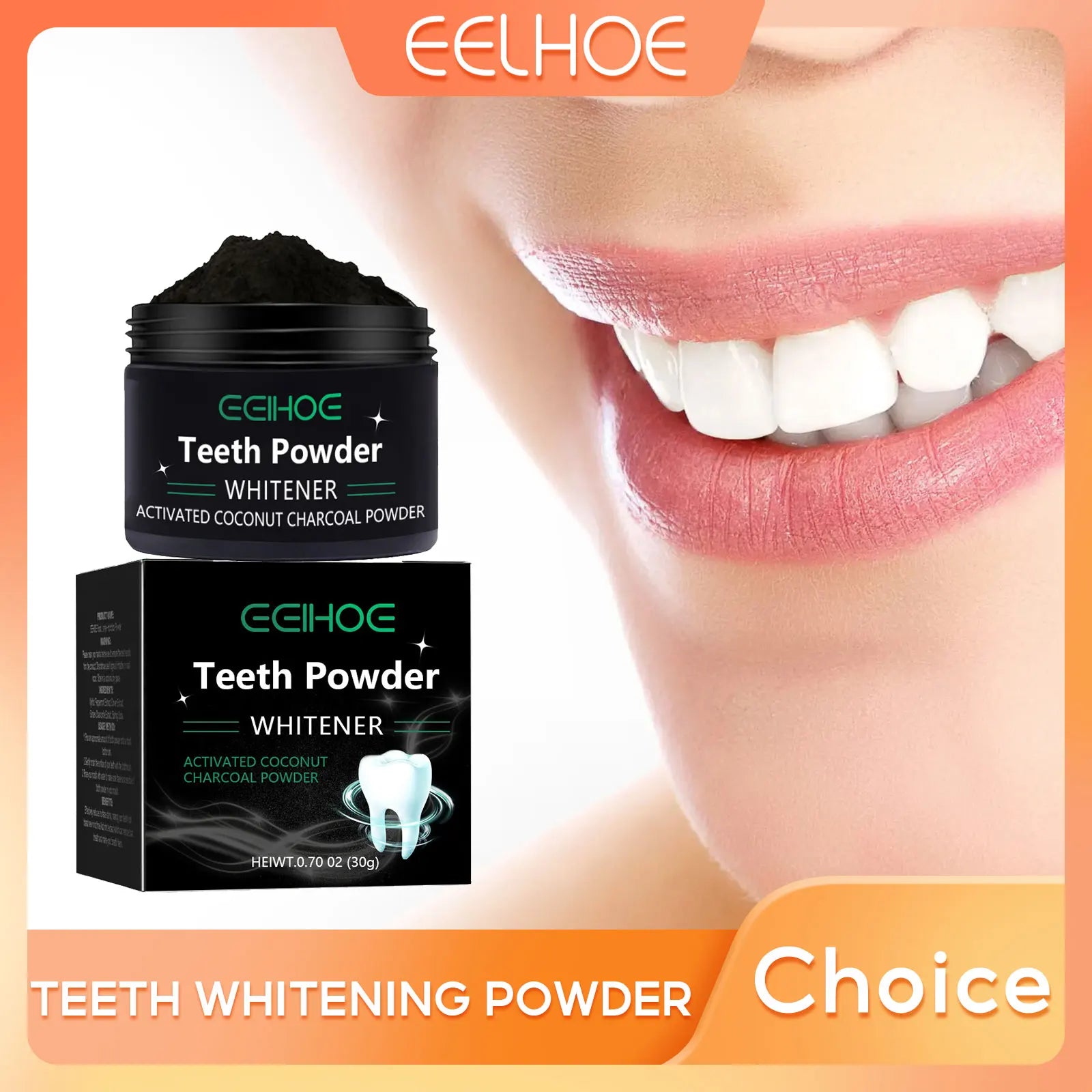 EELHOE Charcoal Powder for Teeth Whitening