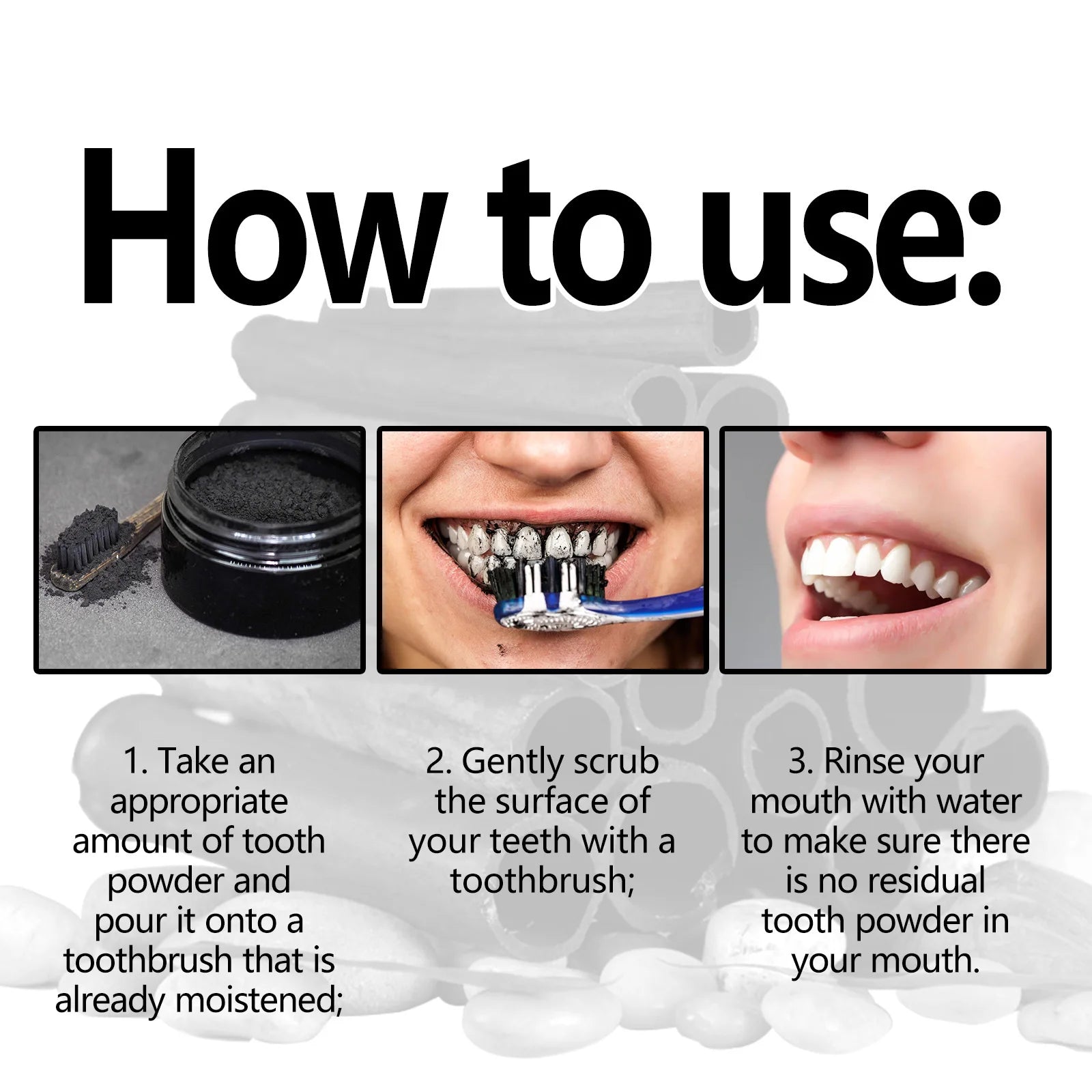 EELHOE Charcoal Powder for Teeth Whitening