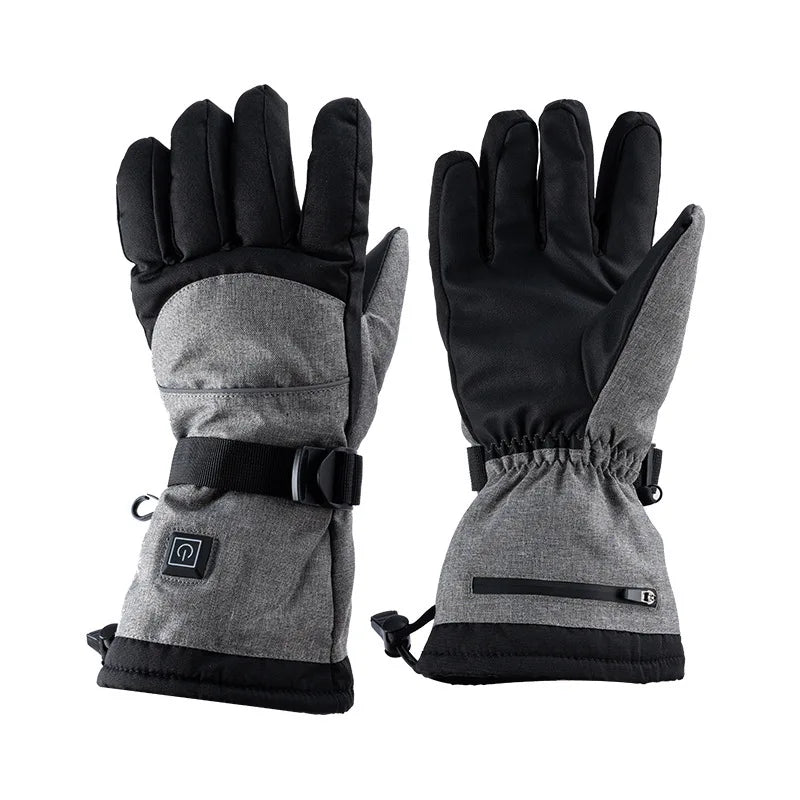 Winter Motorcycle Heated Gloves Heated Gloves Eletric Thermal Heat Gloves Warm Waterproof Rechargeable Heating Thermal Gloves