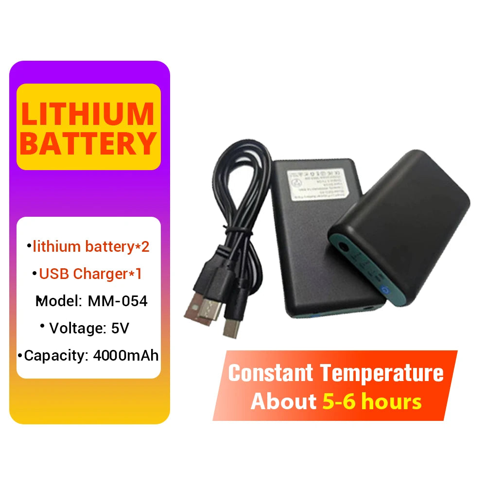 Winter Motorcycle Heated Gloves Heated Gloves Eletric Thermal Heat Gloves Warm Waterproof Rechargeable Heating Thermal Gloves