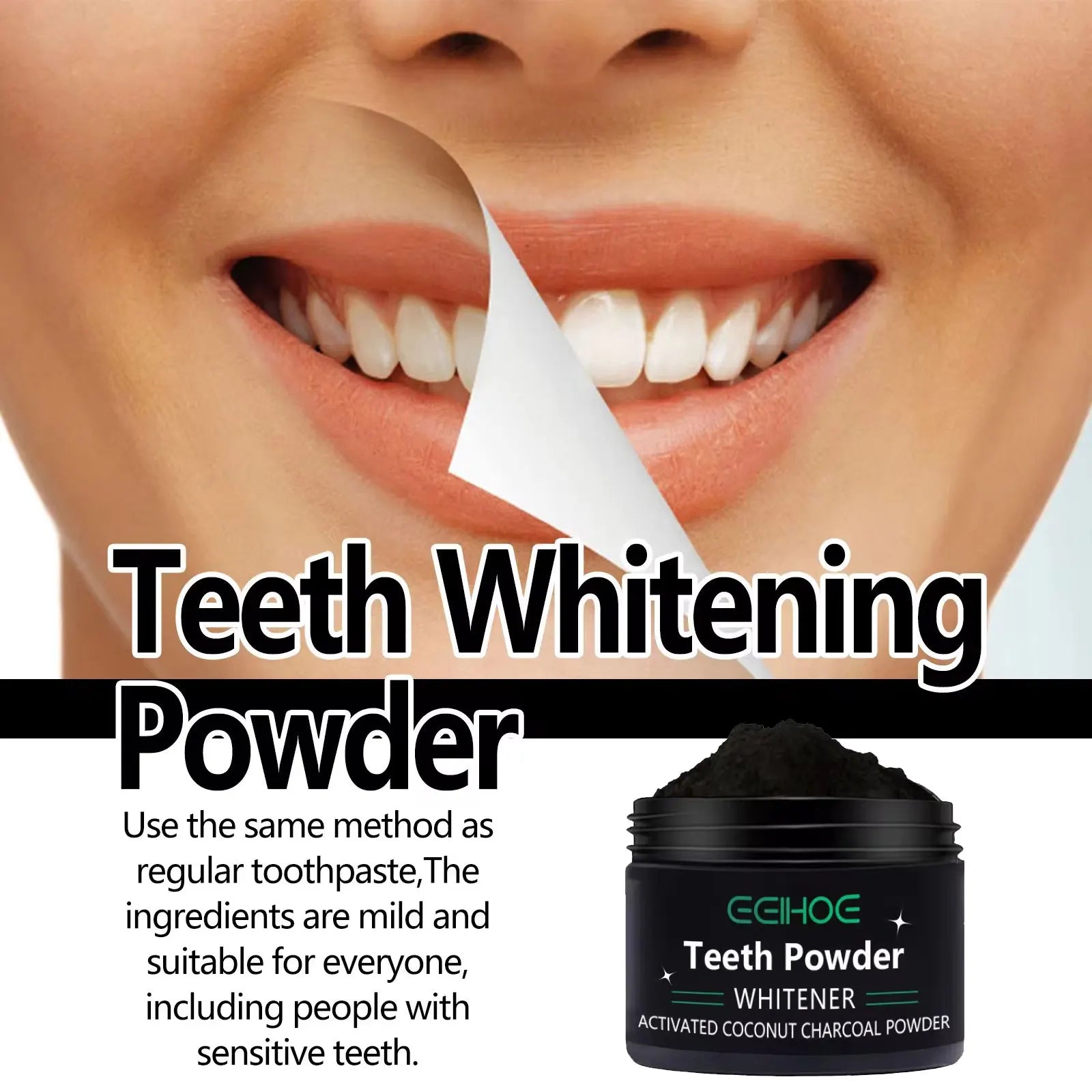 EELHOE Charcoal Powder for Teeth Whitening
